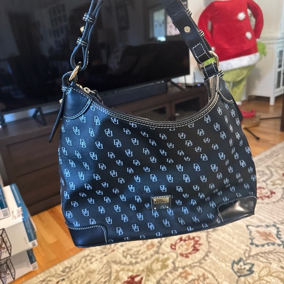 Dooney & Bourke Navy and Black Shoulder Bag - Picture 1 of 4
